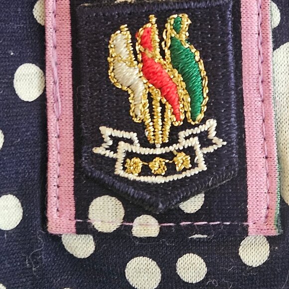 Very Rare Courbet Printed Silk Blouse Made in Japan - Picture 7 of 8